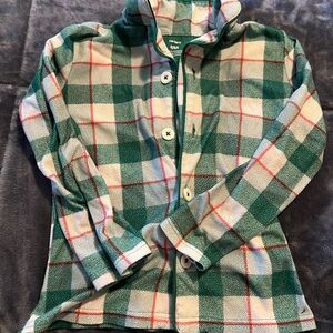 Carter's Green and White Boys Plaid Pajama Set